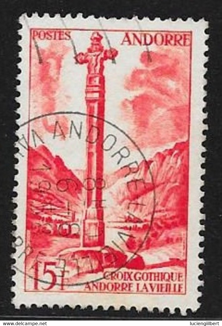 ANDORRE  -  TIMBRE N° 146    -  CROIX GOTHIQUE -  OBLITERE -  1955/58 - Oblitérés