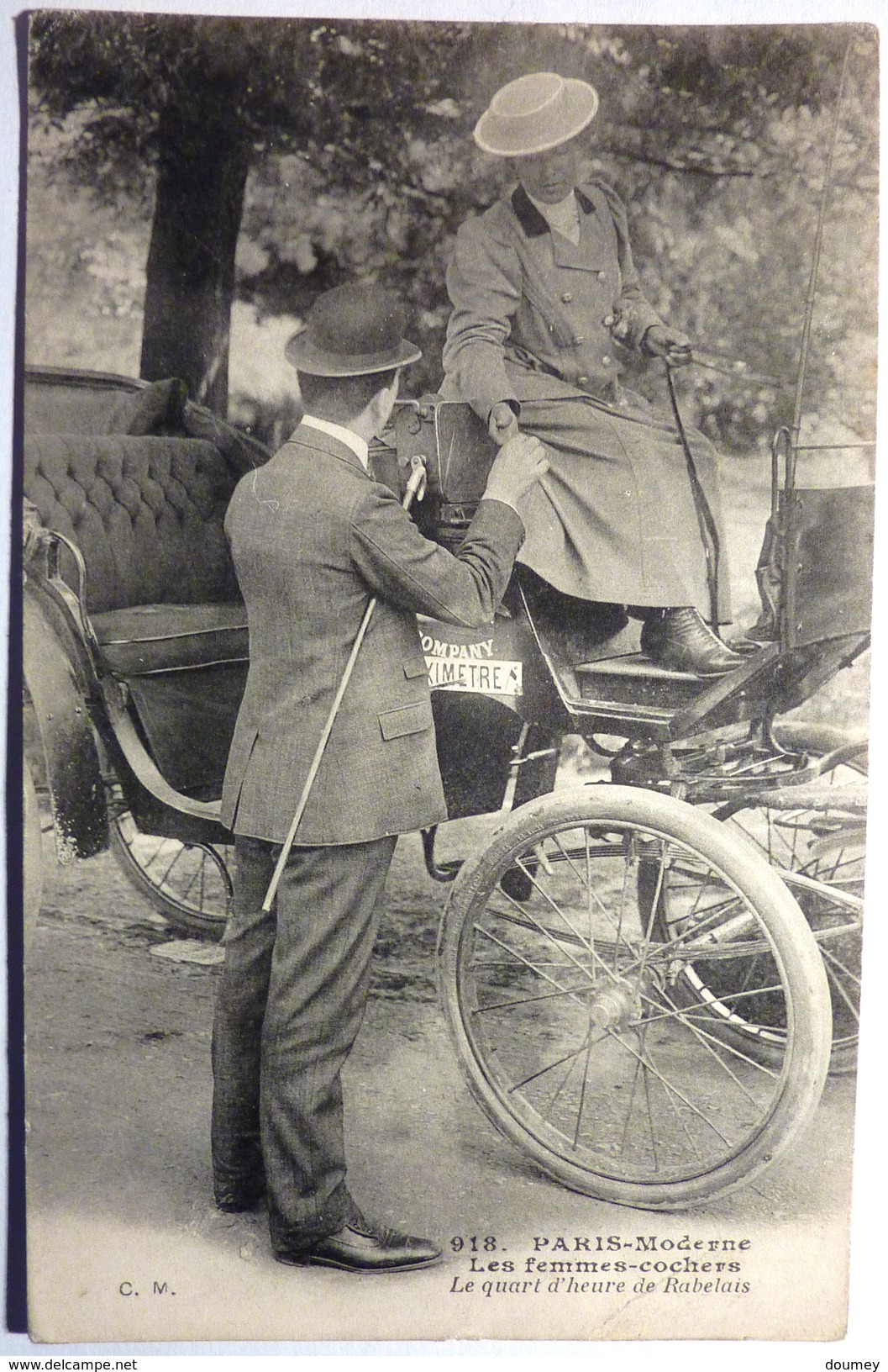 LES FEMMES COCHERS - PARIS MODERNE - Taxis & Droschken