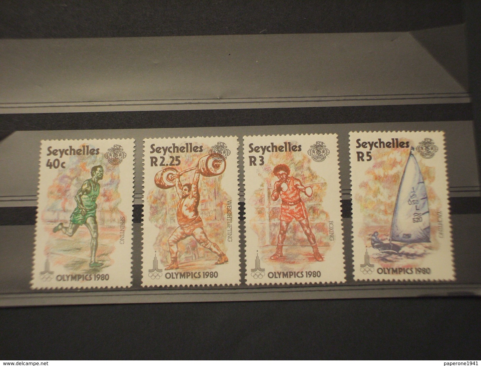 SEYCHELLES - 1980 OLIMPIADI  4 VALORI - NUOVI(++) - Seychelles (1976-...)
