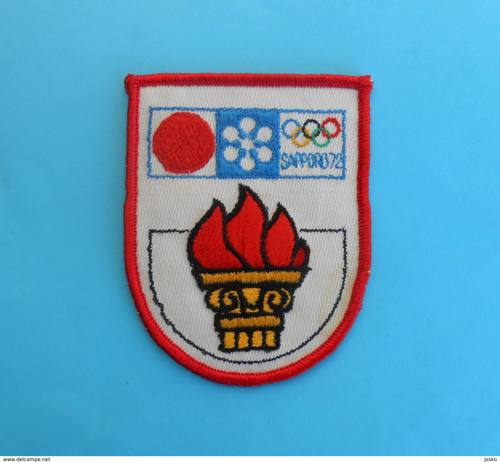 WINTER OLYMPIC GAMES 1972. SAPPORO Japan - Original Vintage Olympics Patch Olympiad Olympia Olympiade Olimpische Spiele - Apparel, Souvenirs & Other