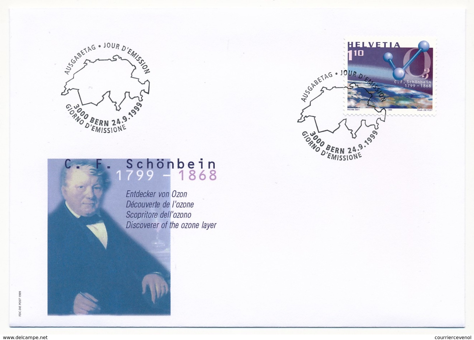 SUISSE -  FDC 1999 - Timbres Poste Spéciaux - 5 Enveloppes - BERNE - FDC