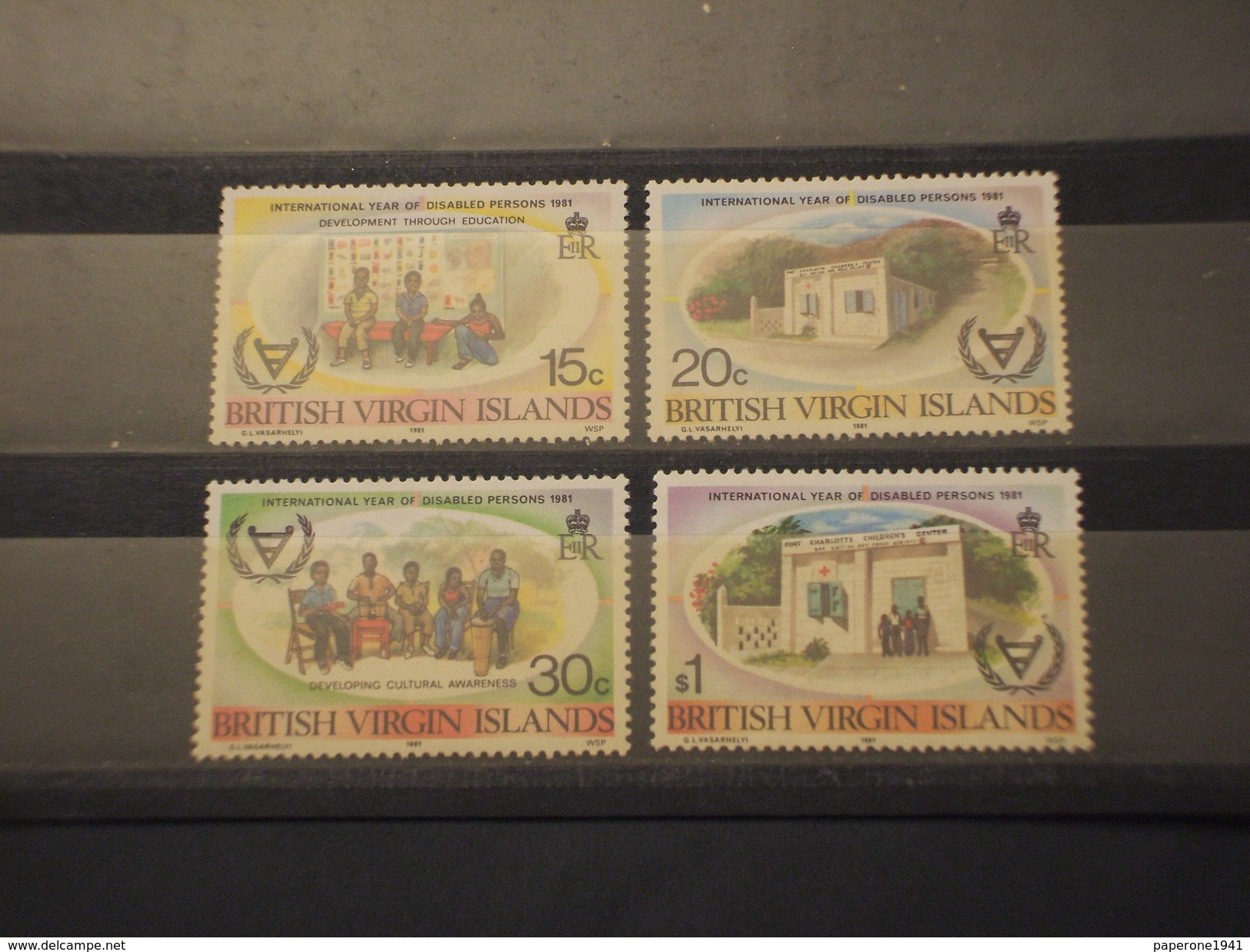 VIRGIN - 1981 DISABILI  4 VALORI - NUOVI(++) - British Virgin Islands