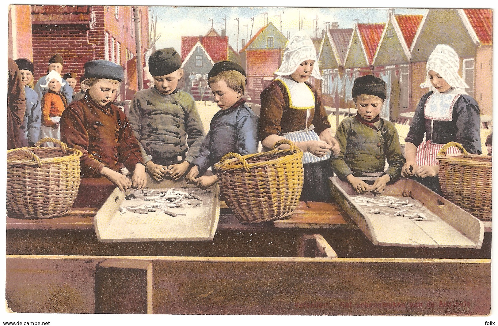 Westdorpe (verzonden Uit) - Kinderen Op De Markt - Klederdracht - 1921 - Terneuzen