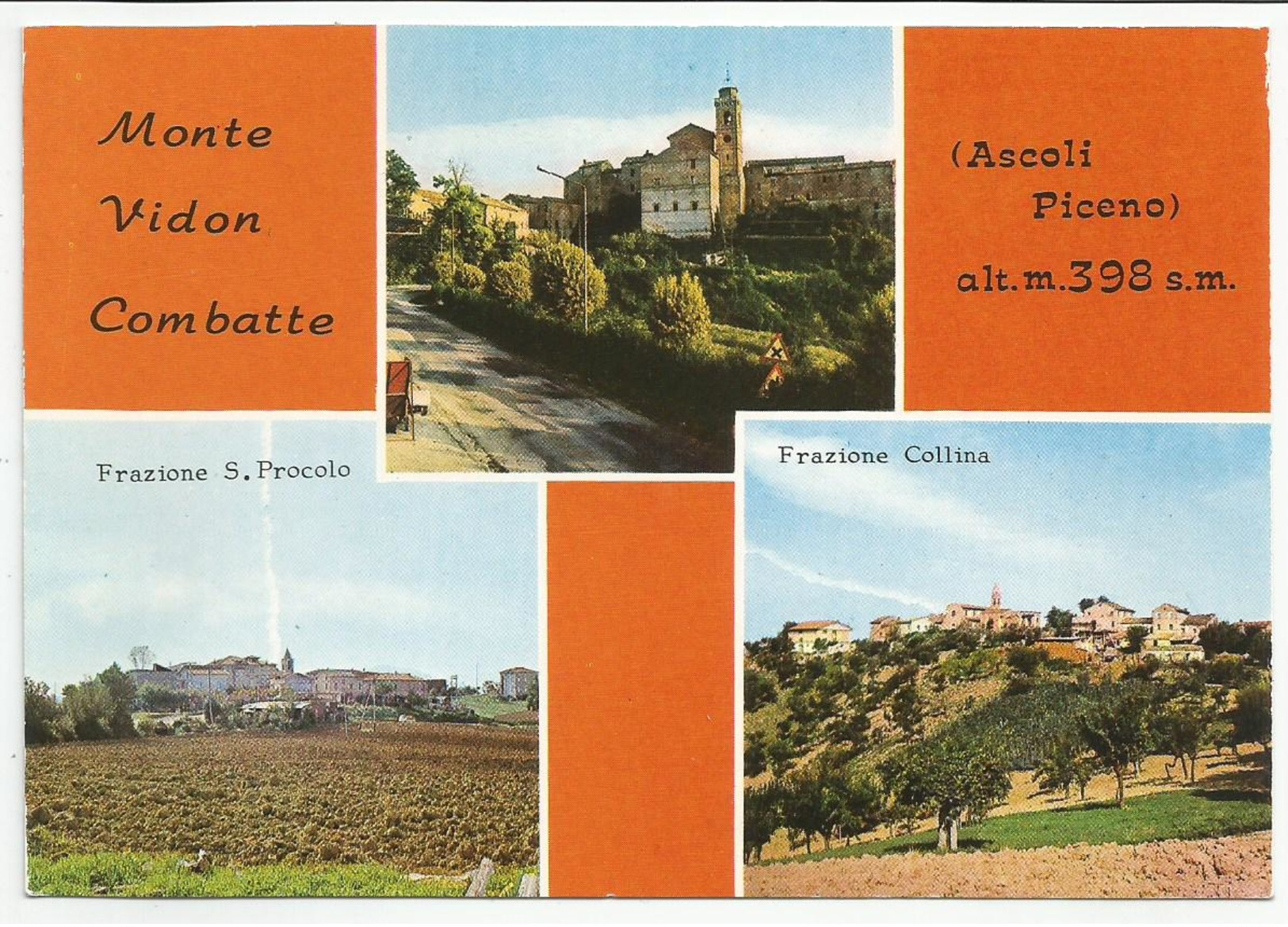ASCOLI PICENO (047) - MONTE VIDON COMBATTE (vedute S.Procolo E Collina) - FG/Vg 1979 (spedita, Con Firma, Dal Parroco) - Ascoli Piceno