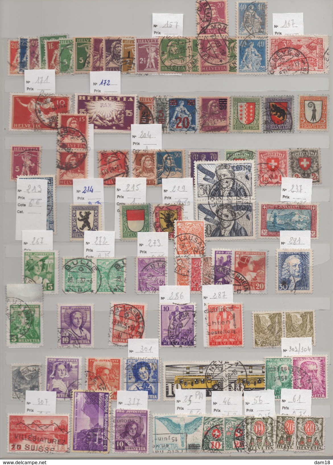 SUISSE COLLECTION 80 TIMBRES ANCIENS VALEUR 170 EUROS - Collections