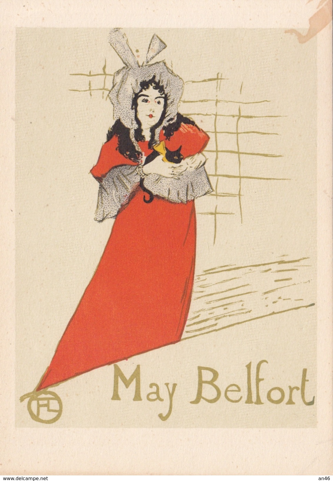 186 H.de TOULOUSE-LAUTREC-AFFICHE POUR MAY BELFORT-POSTER FOR MAY BELFORT- - Schilderijen