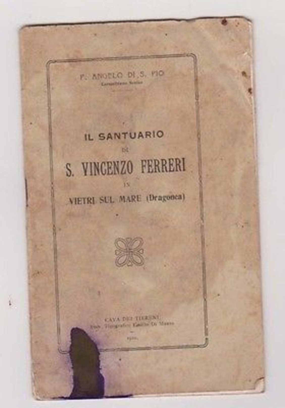 VIETRI SUL MARE SALERNO DRAGONEA IL SANTUARIO DI S. VINCENZO FERRERI 1910 RARO - Imágenes Religiosas