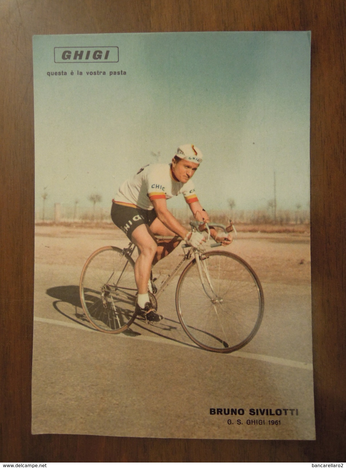 BRUNO SIVILOTTI  GHIGI Pasta Di Lusso  -  Cartolina Viaggiata UFFICIO POSTALE P. T. MOBILE N. 1 * 1. VI. 1961 - Ciclismo