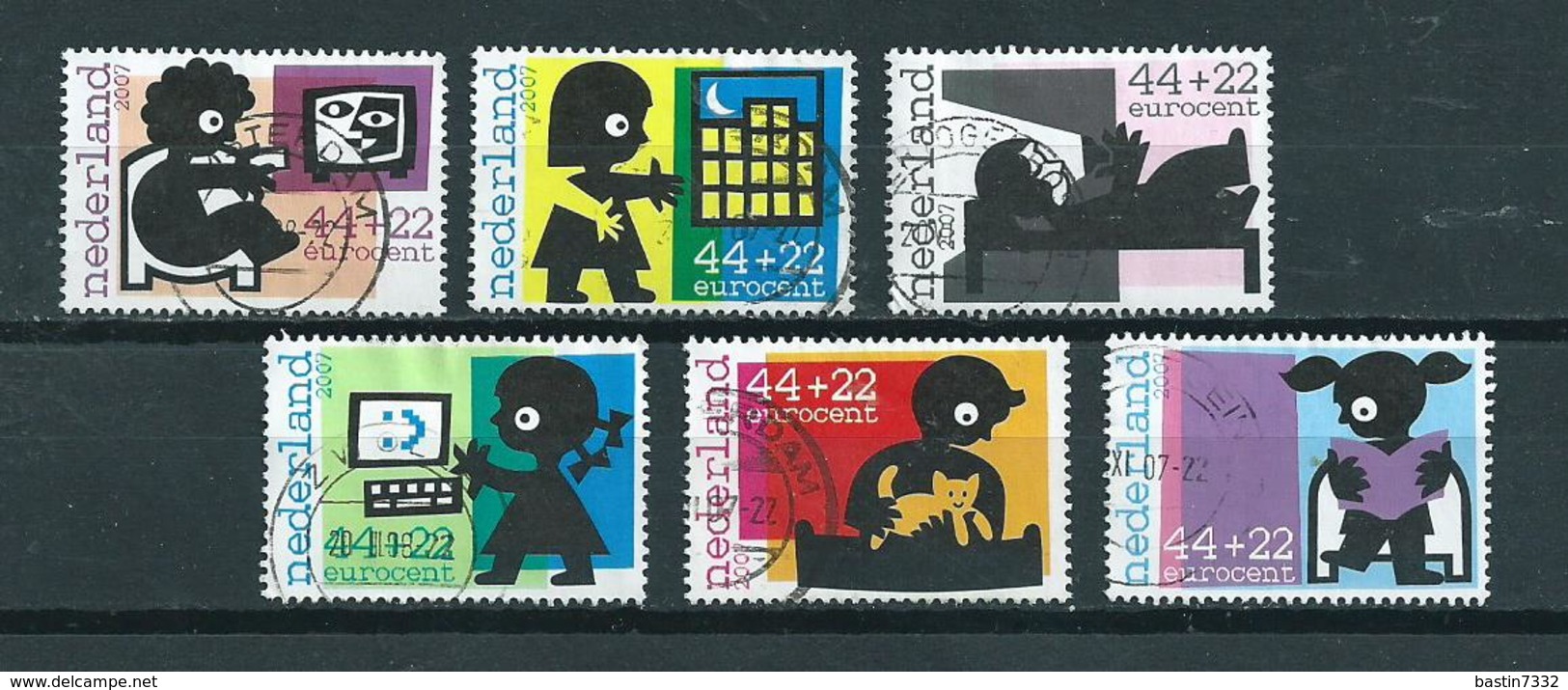 2007 Netherlands Complete Set Child Welfare,kinderzegels Used/gebruikt/oblitere - Gebruikt