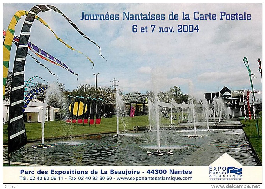 NANTES JOURNEES NANTAISES DE LA CARTE POSTALE 6 ET 7 NOVEMBRE 2004  PARC DE LA BEAUJOIRE - Nantes