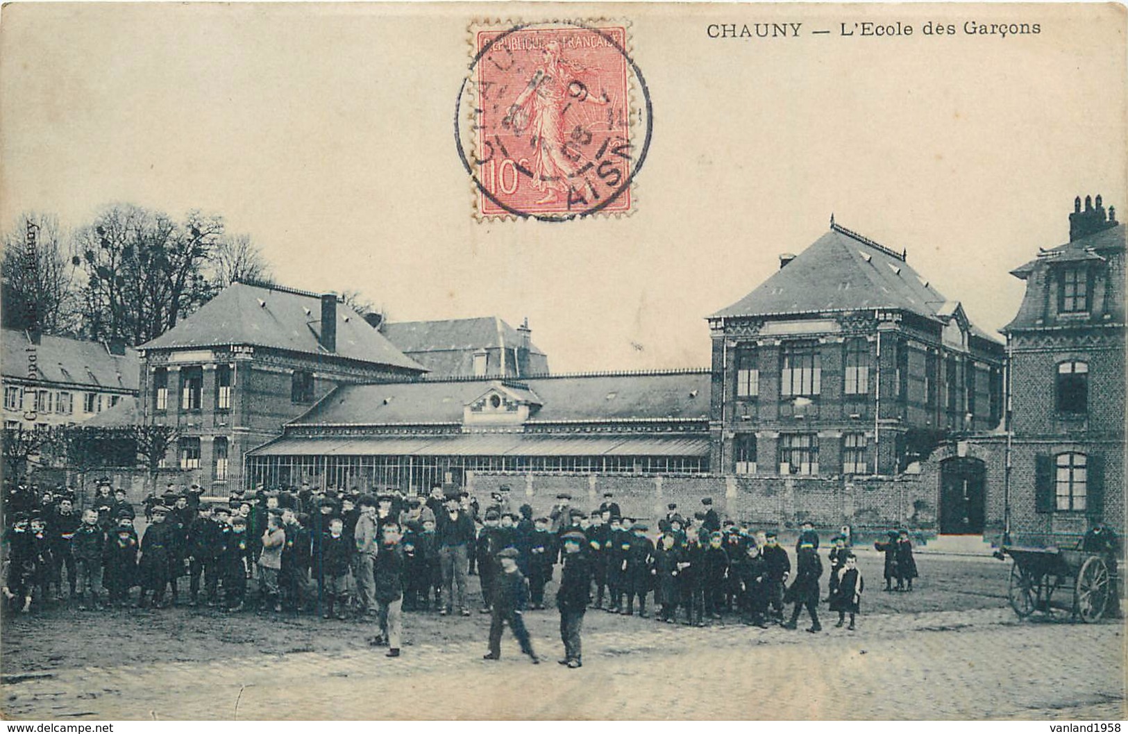 CHAUNY- L'école Des Garçons - Chauny