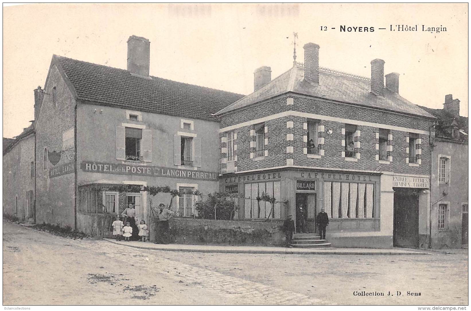 Noyers Sur Serein   89     Hôtel Langin     (voir Scan) - Noyers Sur Serein