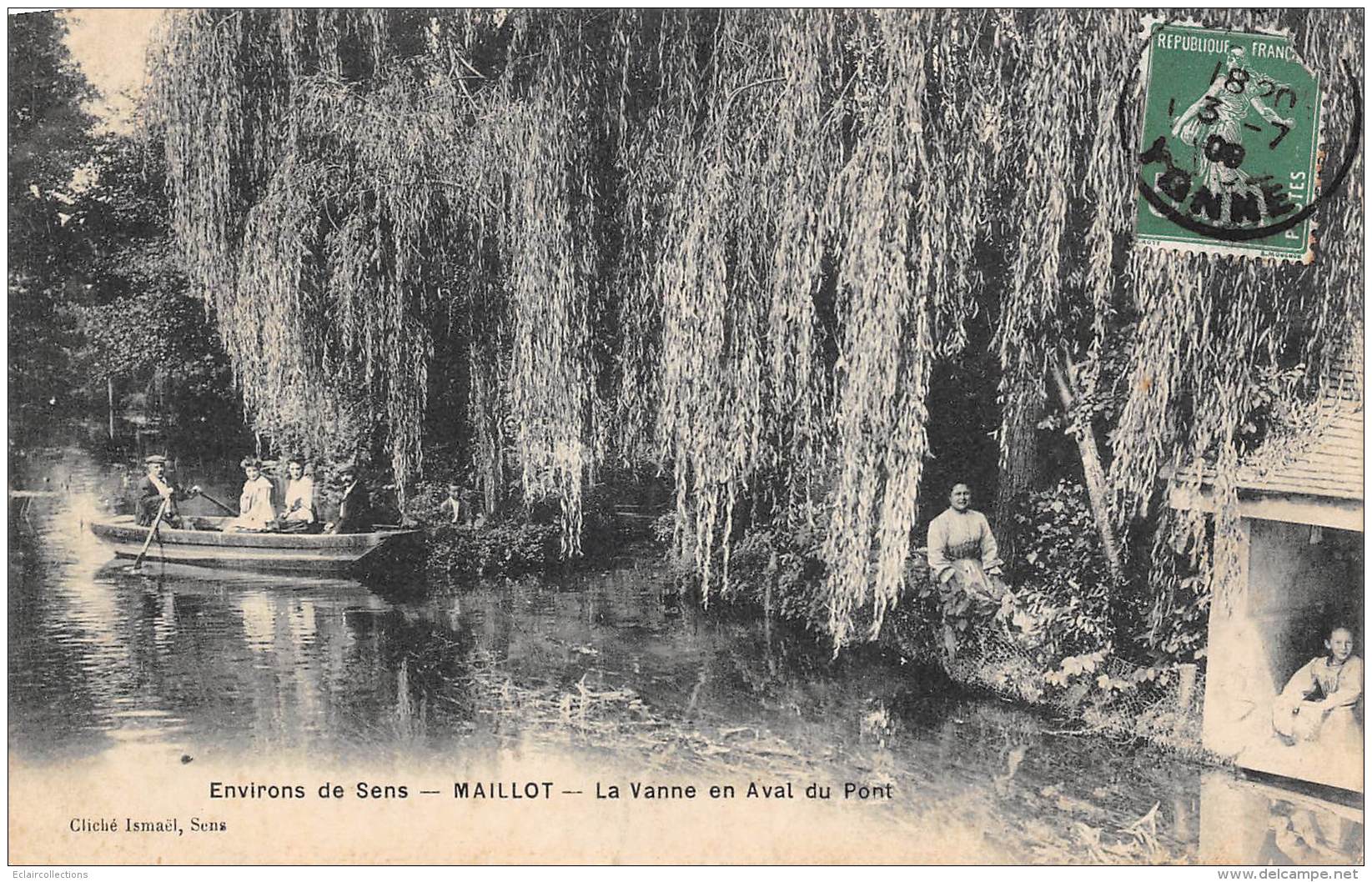 Maillot    89      La Vanne En Aval Du Pont .  Lavoir  (voir Scan) - Autres & Non Classés