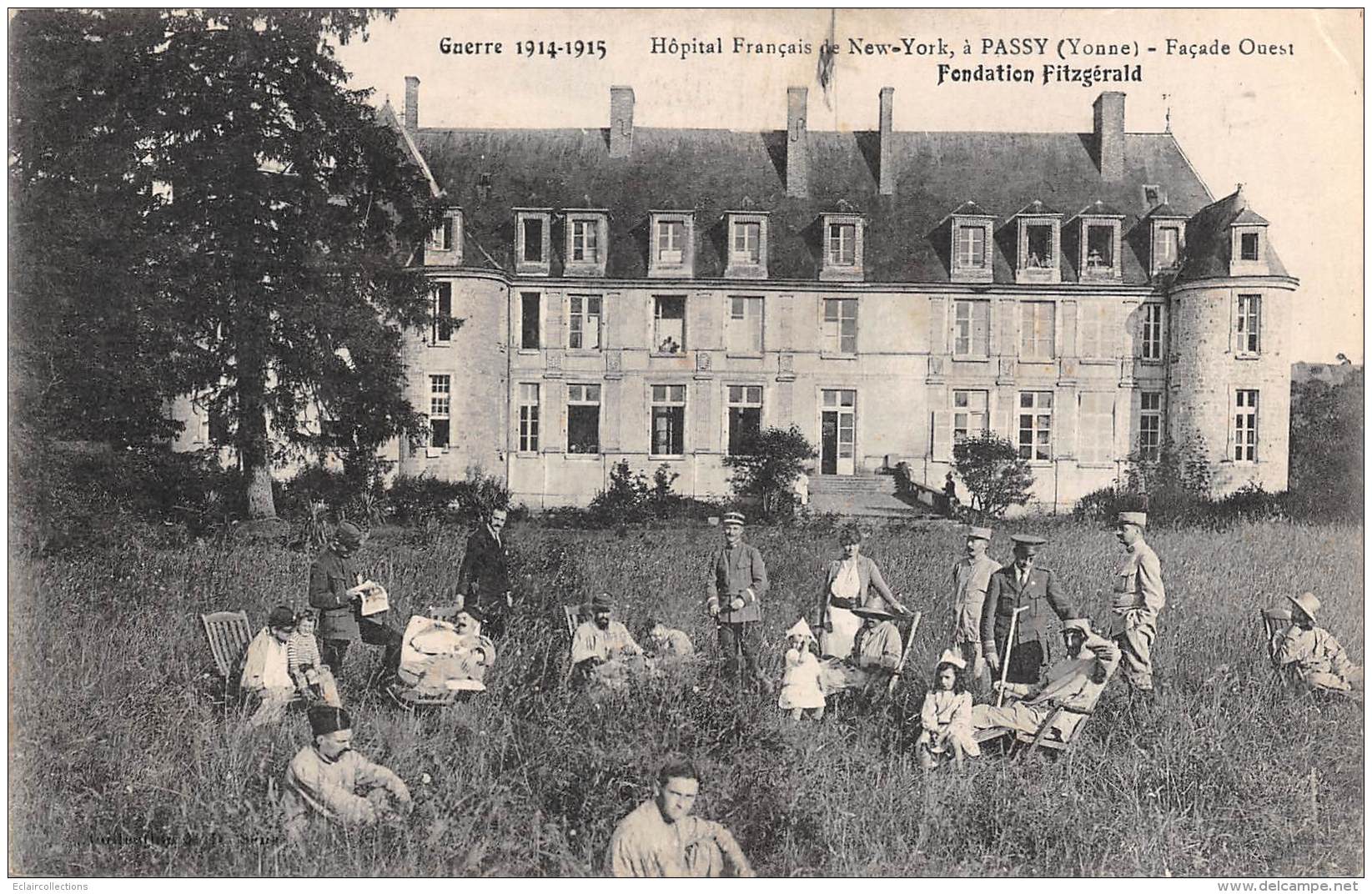Passy        89     Hôpital Français De New-York . Fondation Fitzgérald . Façade Ouest   (voir Scan) - Other & Unclassified