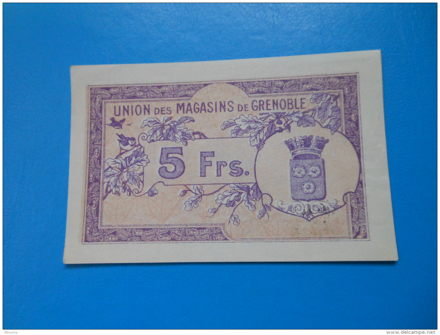 Isère 38 Grenoble Union Des Magasins 5 Francs - Bons & Nécessité