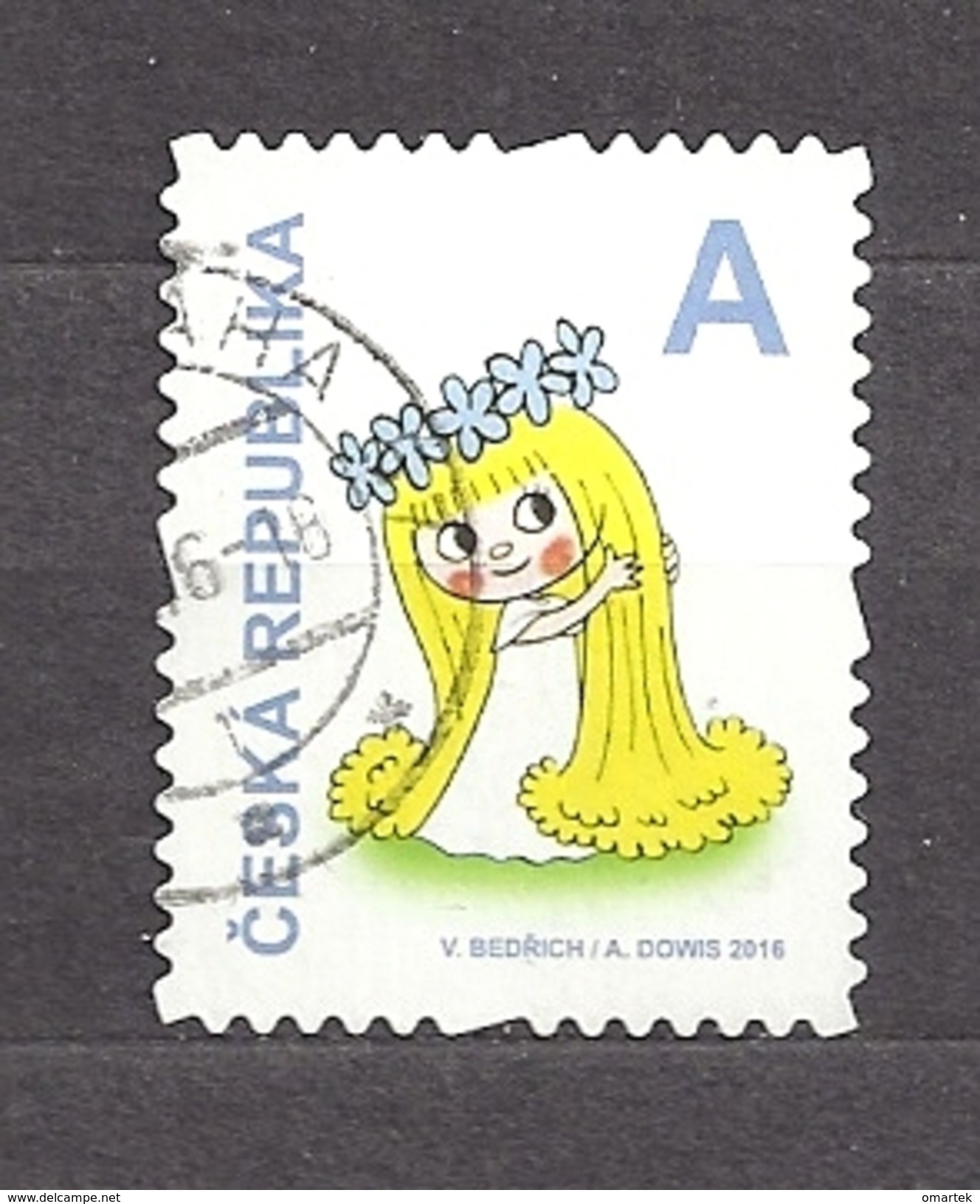 Czech Republic  Tschechische Republik  2016 ⊙ Mi 886 Pof 888 Fairy Amalka - Stamp From Booklet.  Fee Amalka  C5 - Oblitérés