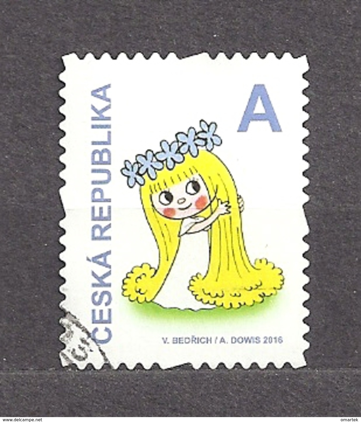 Czech Republic  Tschechische Republik  2016 ⊙ Mi 886 Pof 888 Fairy Amalka - Stamp From Booklet.  Fee Amalka  C7 - Oblitérés