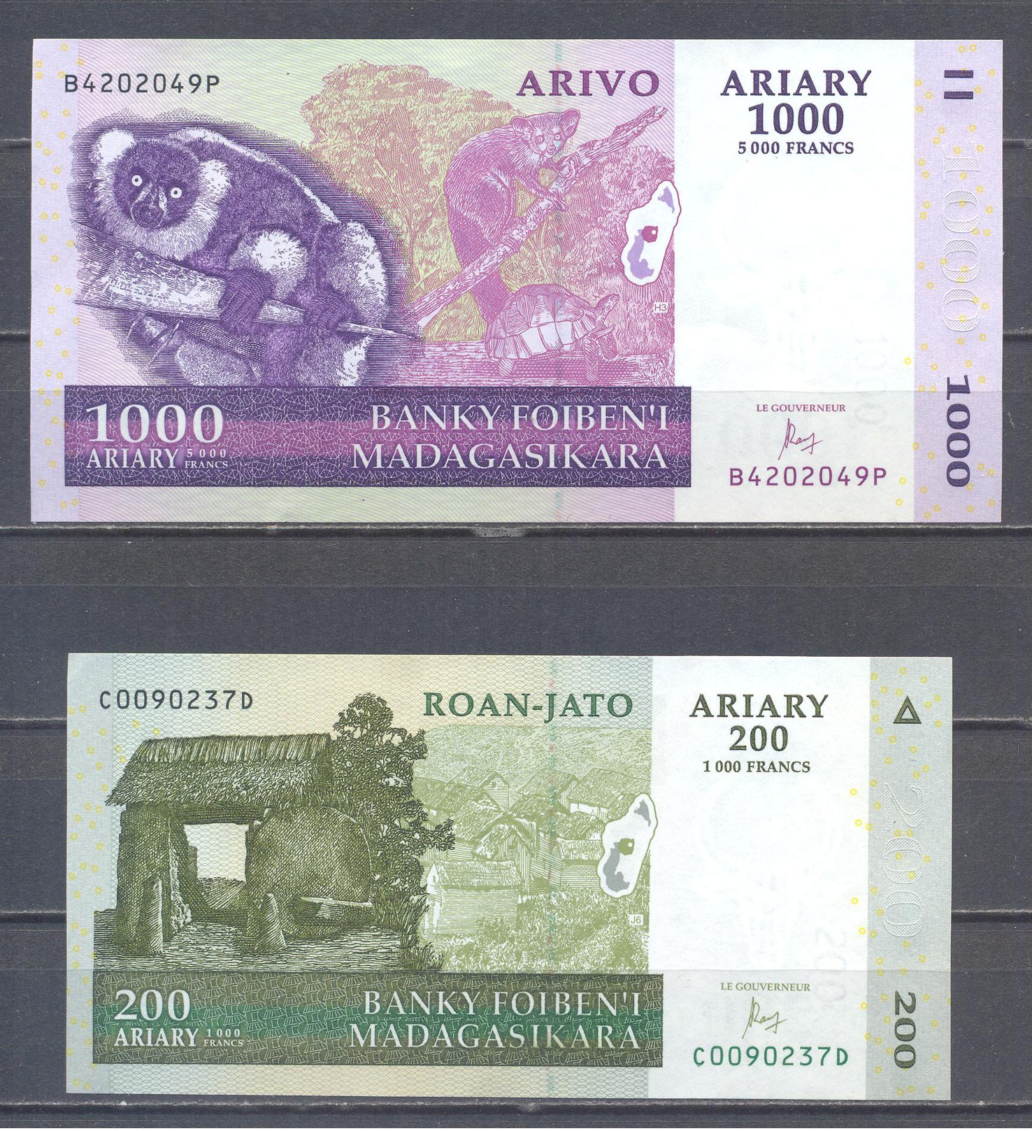 Madagascar Ariary 1000+200 Neuf ** - Madagaskar