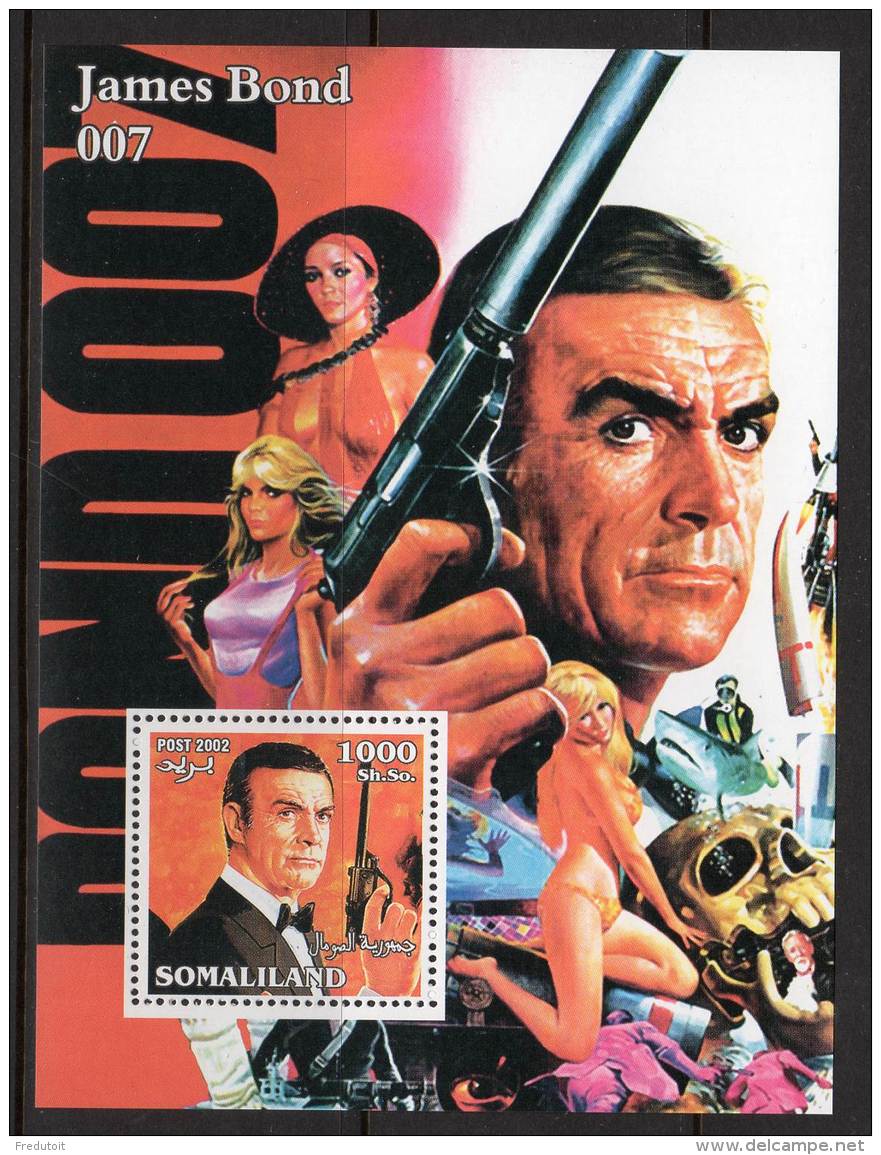 SOMALILAND - 2002 -  BLOC   **  - JAMES BOND  007 (Sean Connery) - Cinema