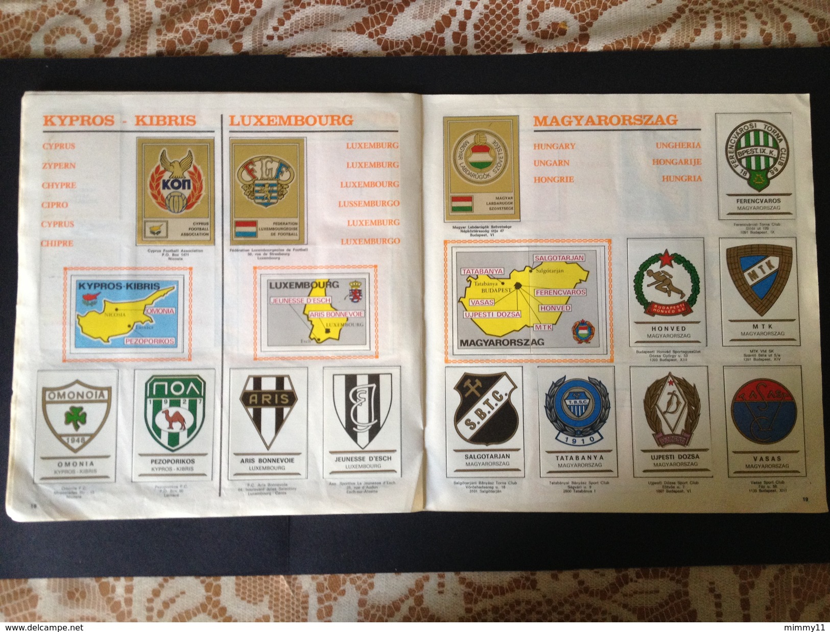 ALBUM FOOTBALL CLUBS PANINI 1975 - COMPLETO - OTTIMO - BEN CONSERVATO  RARISSIMO