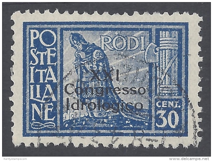 ITALY 1930 EGEO XXI CONGRESSO IDROLOGICO N&ordm; 16 - Egeo