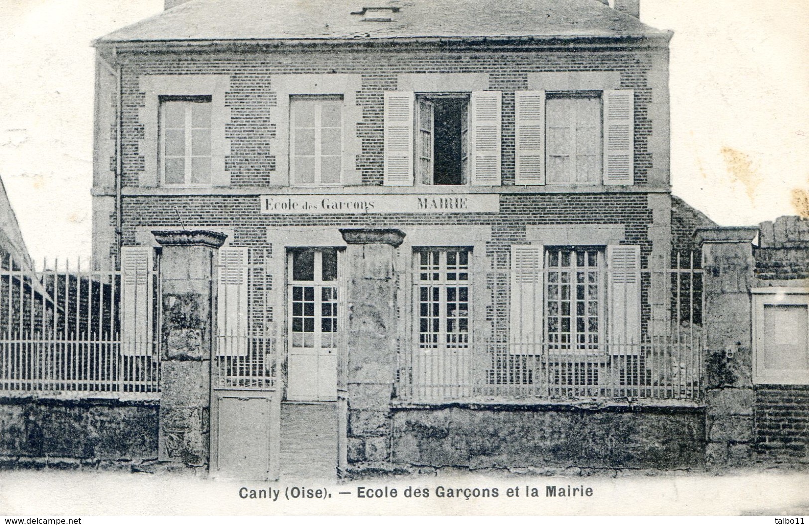 Canly - Ecole Des Garcons - Mairie - Autres & Non Classés