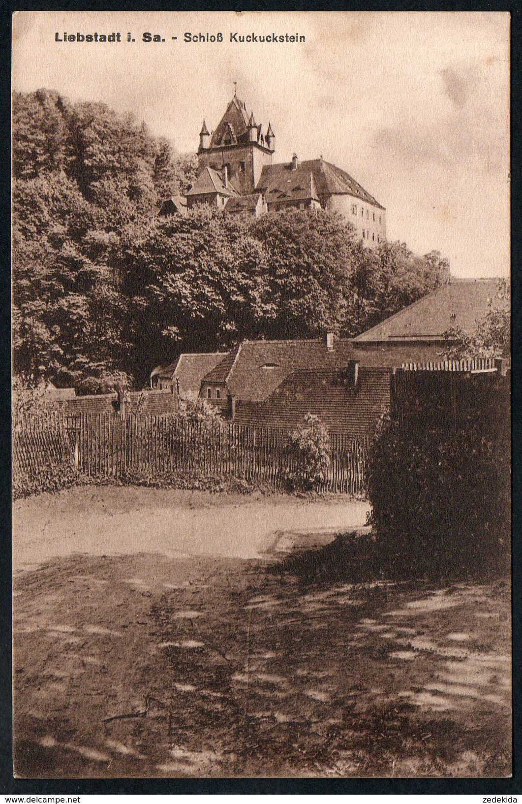 9455 - Alte Ansichtskarte - Liebstadt Schloß Kuckuckstein - Gel  1937 - Böhme - Liebstadt