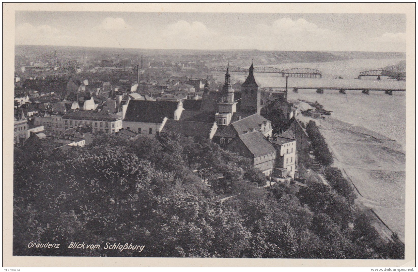 Graudenz - Blick Vom Schloßburg Schloßberg * 13. 8. 1940 - Pologne