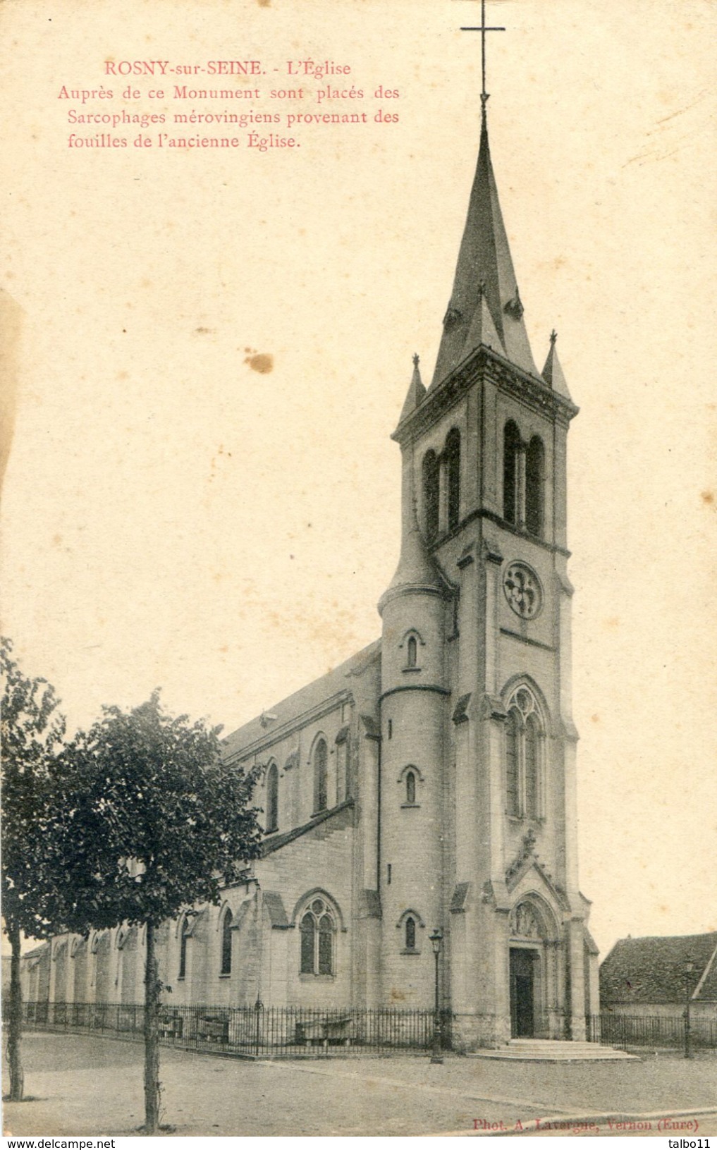 Rosny Sur Seine - L'Eglise (à Coté Sarcophages Mérovingiens) - Rosny Sur Seine