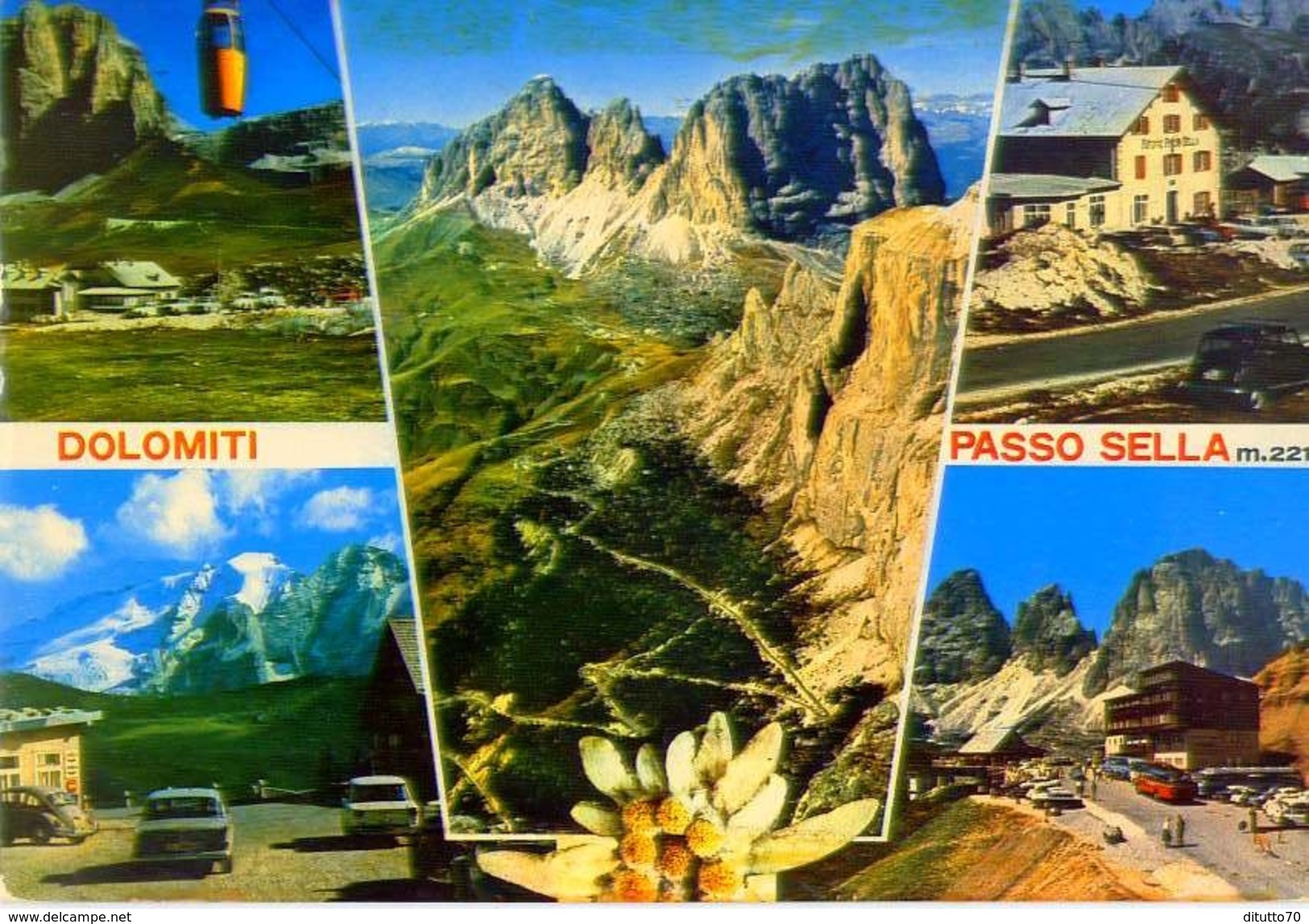 Dolomiti - Passo Sella - Trento - 4127 - Formato Grande Viaggiata - E - Trento