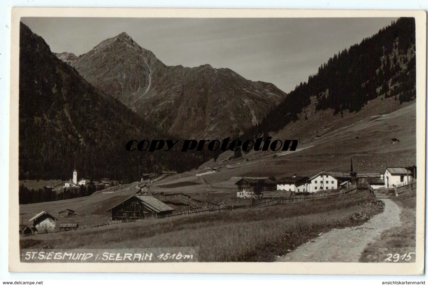 St. Siegmund Im Sellrain, St. Sigmund, Alte Foto Ak Ansichtskarte 1940 - Sellrein