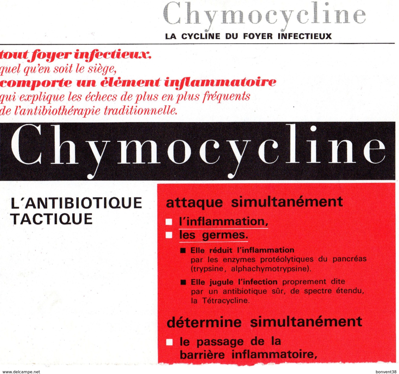 CHYMOCYCLINE - L'ANTIBIOTIQUE TACTIQUE - Reproduction D'après Un Doc Musée De L'Armée à Paris - BATAILLE D'AUSTERLITZ - Advertising