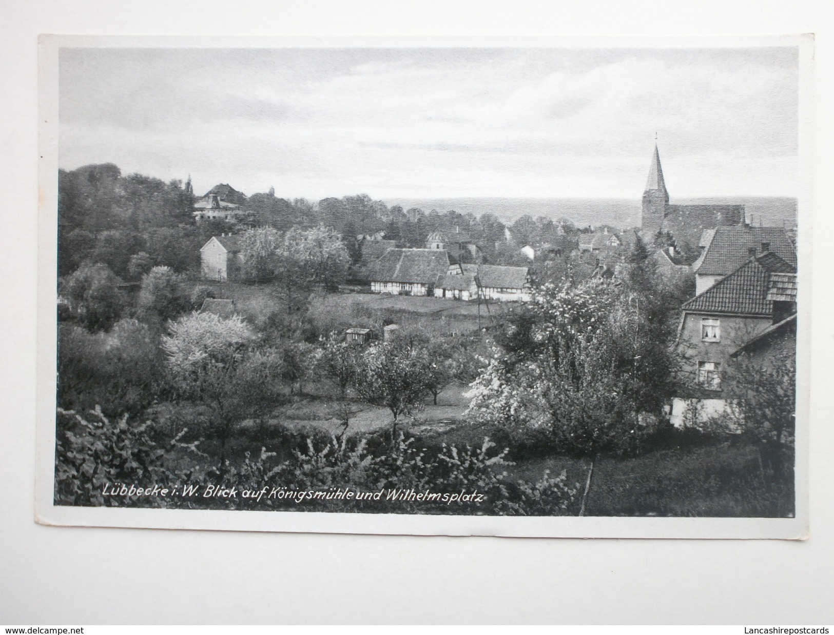 Postcard Luebbecke Lubbecke I W Blick Auf Konigsmuhle Und Wilhelmsplatz By Wilh Nunnenkamp My Ref B1530 - Luebbecke