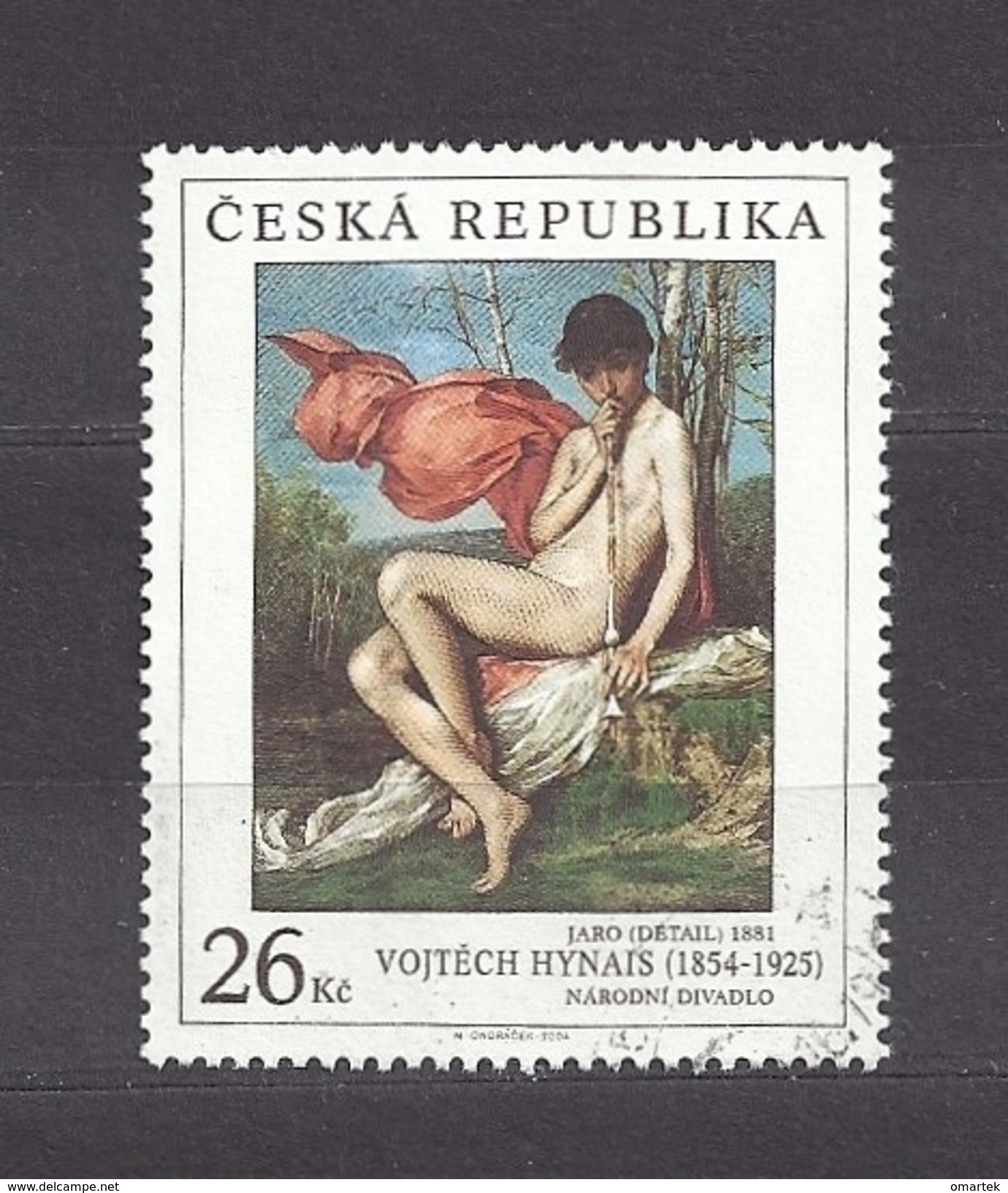 Czech Republic  Tschechische Republik  2004 ⊙ Mi 418 Sc 3257 Vojtech Hynais (1854 - 1925): The Spring 1881 C2 - Used Stamps