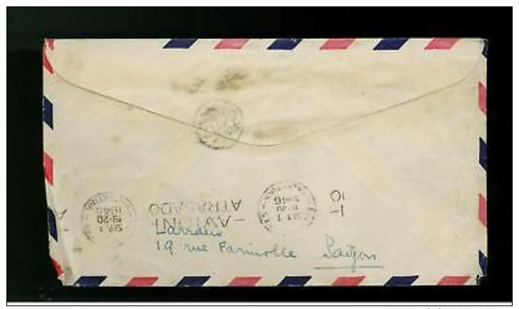 1946 Saigon Vietnam Airmail Cover To Argentina - Vietnam