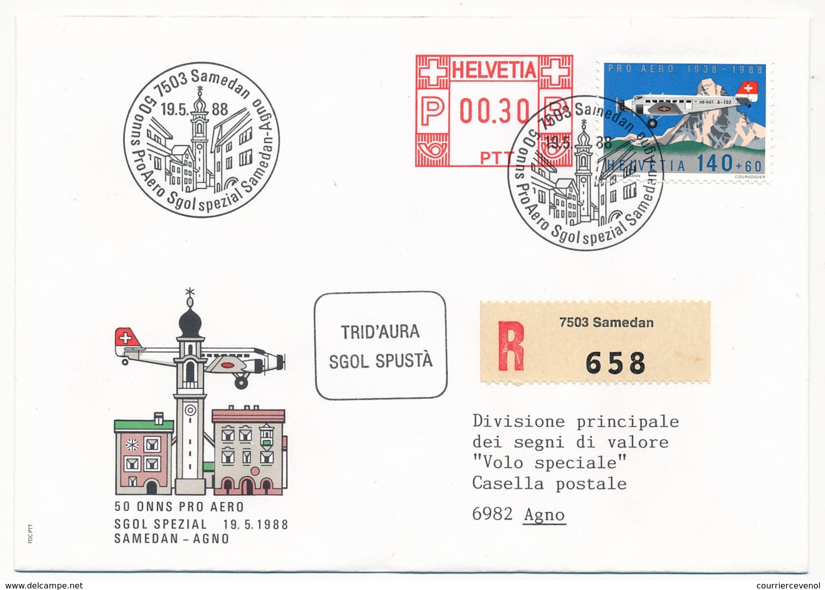 SUISSE - Lot De 12 Enveloppes Thème POSTE AERIENNE - FDC, Premiers Vols, Années 80 / 90 - Eerste Vluchten