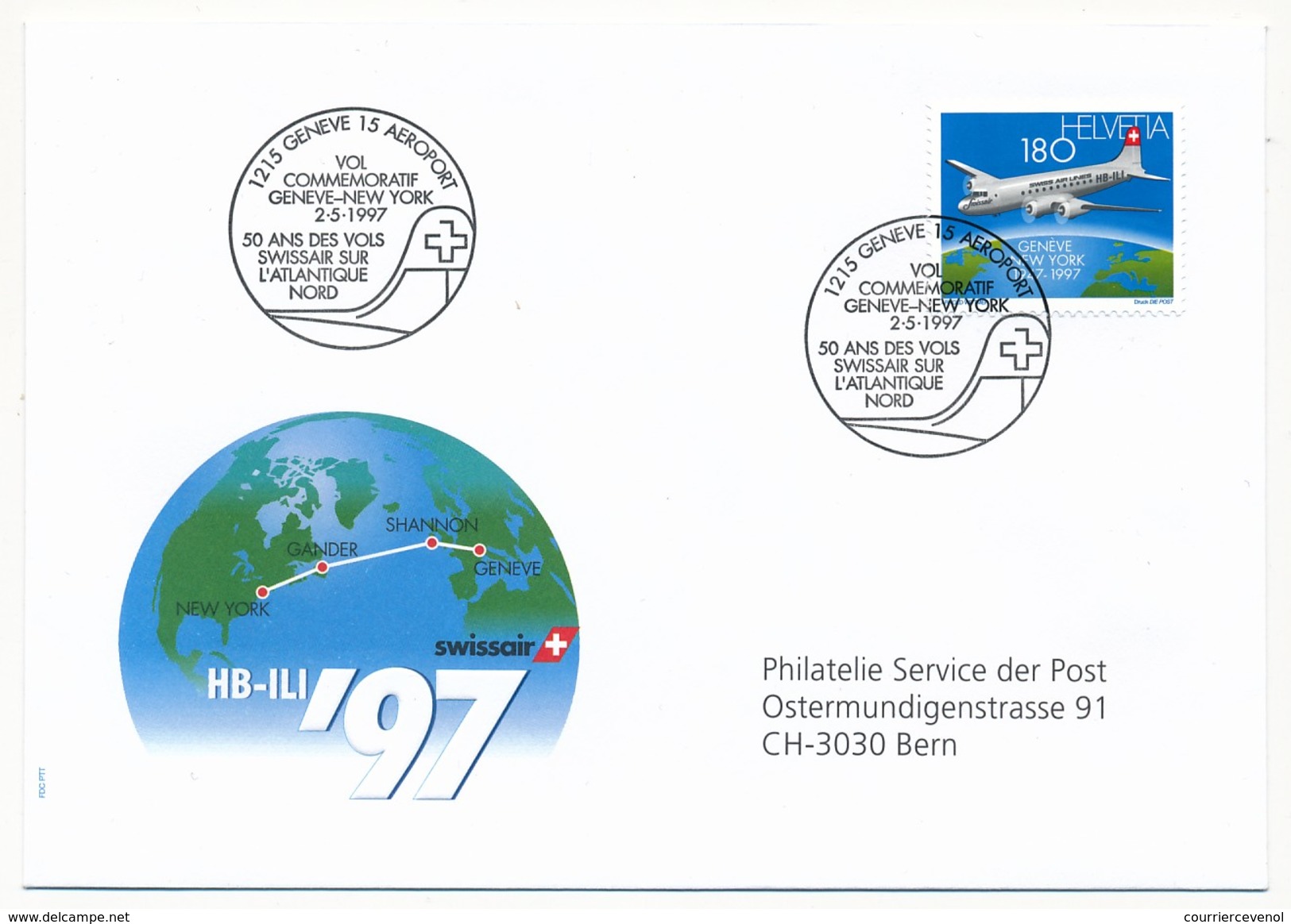 SUISSE - Lot de 12 enveloppes thème POSTE AERIENNE - FDC, premiers vols, années 80 / 90