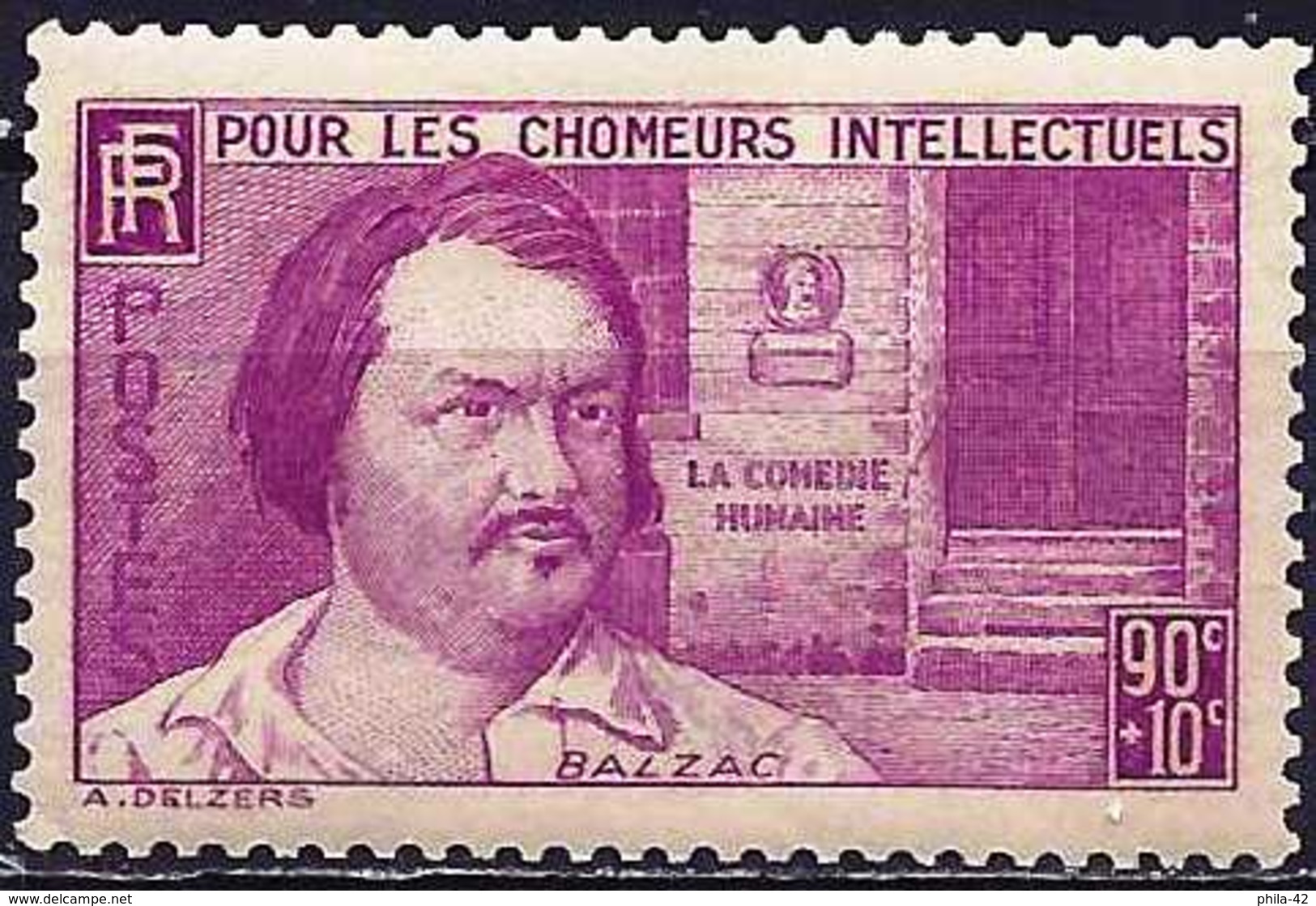 France 1939 - The Writer, Honoré De Balzac ( Mi 452 - YT 438 ) MH* - Neufs