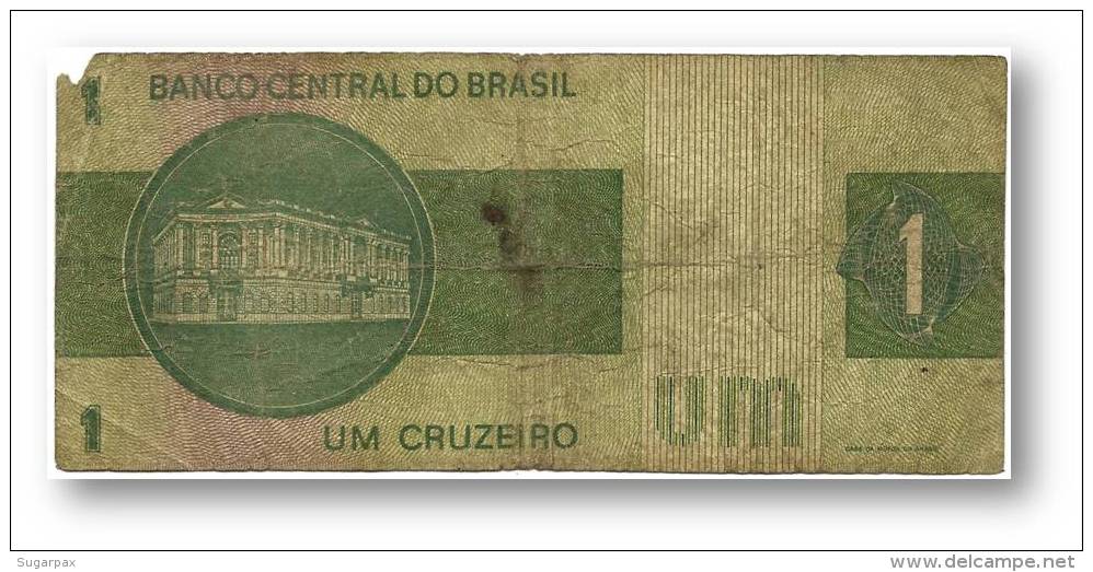 BRASIL - 1 CRUZEIRO - ND ( 1975 ) - P 191A.b - Serie 9513 - Sign. 18 - Prefix B - LIBERTY - Brasil