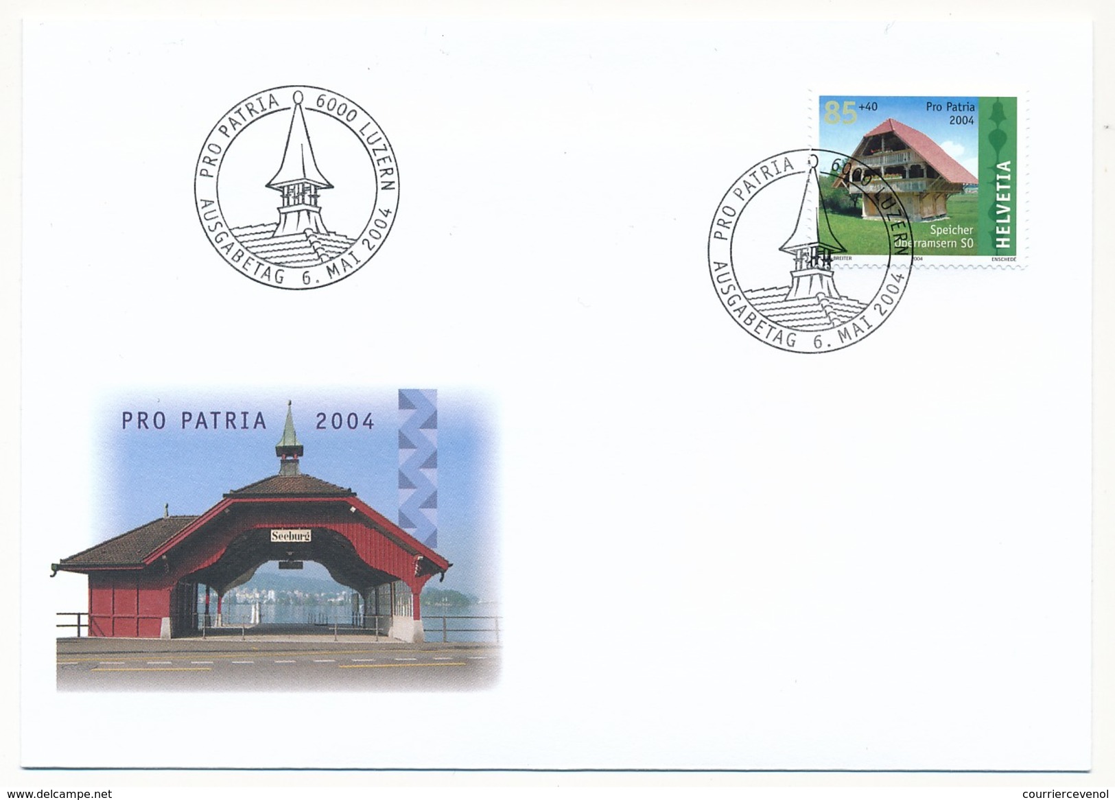 SUISSE - 5 Enveloppes FDC "PRO PATRIA 2004" - Luzern - FDC