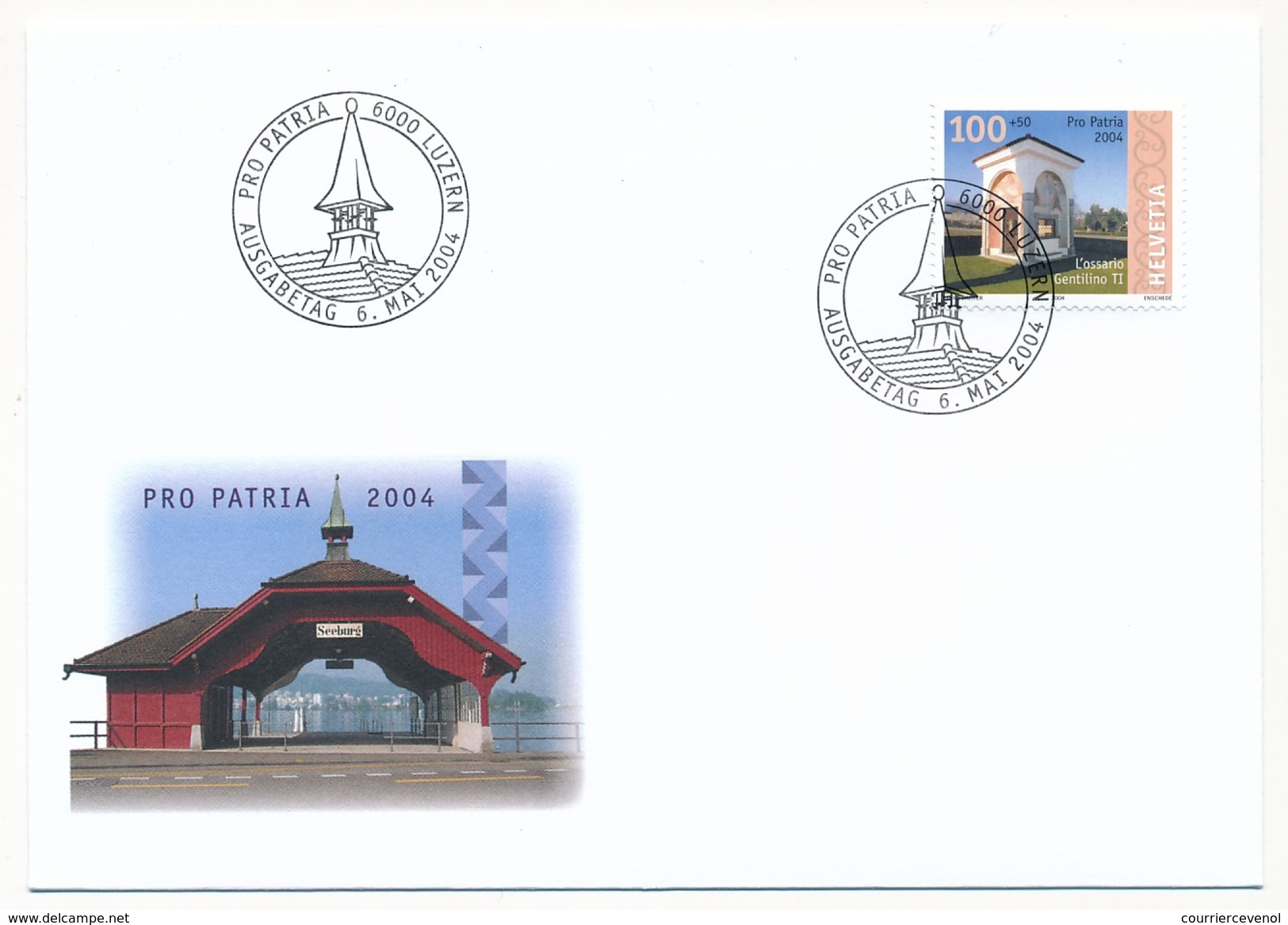 SUISSE - 5 Enveloppes FDC "PRO PATRIA 2004" - Luzern - FDC