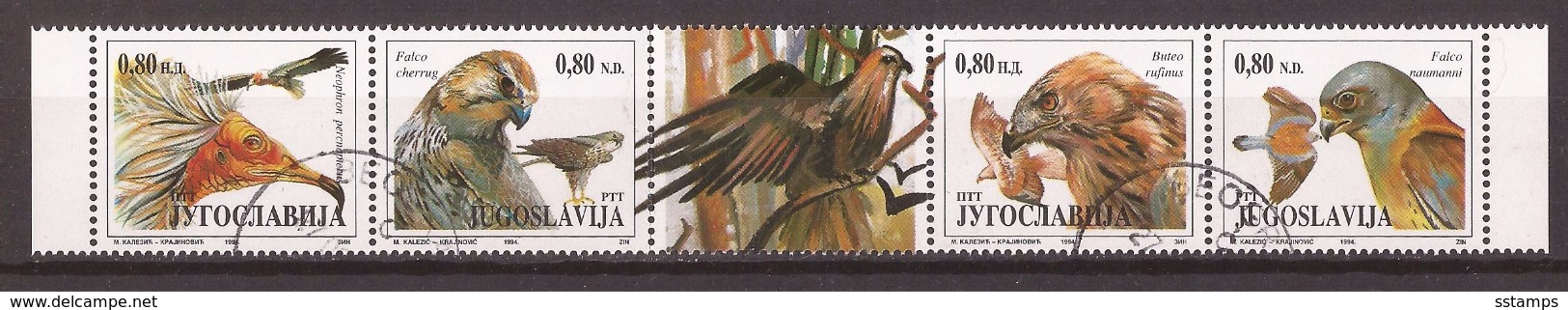 1994 2647-50  BIRDS UCELLI WWF JUGOSLAVIJA JUGOSLAWIEN USED - Usati