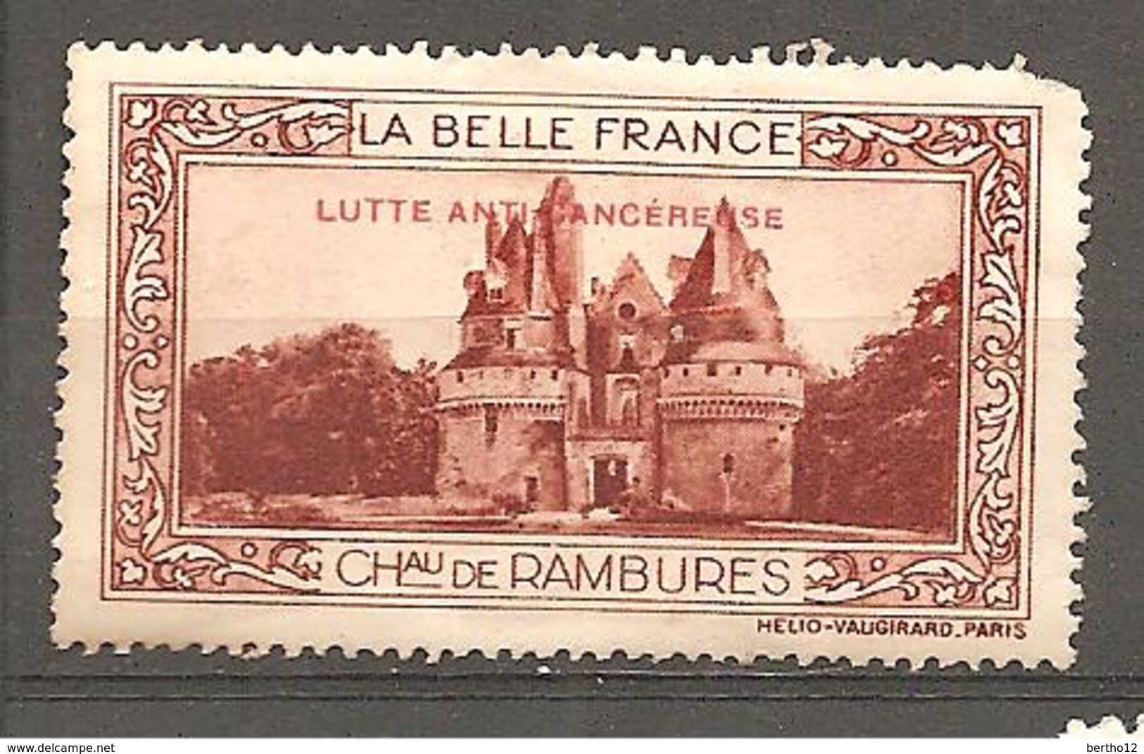 VIGNETTE LA BELLE FRANCE CHATEAU DE  RAMBURES - Cinderellas
