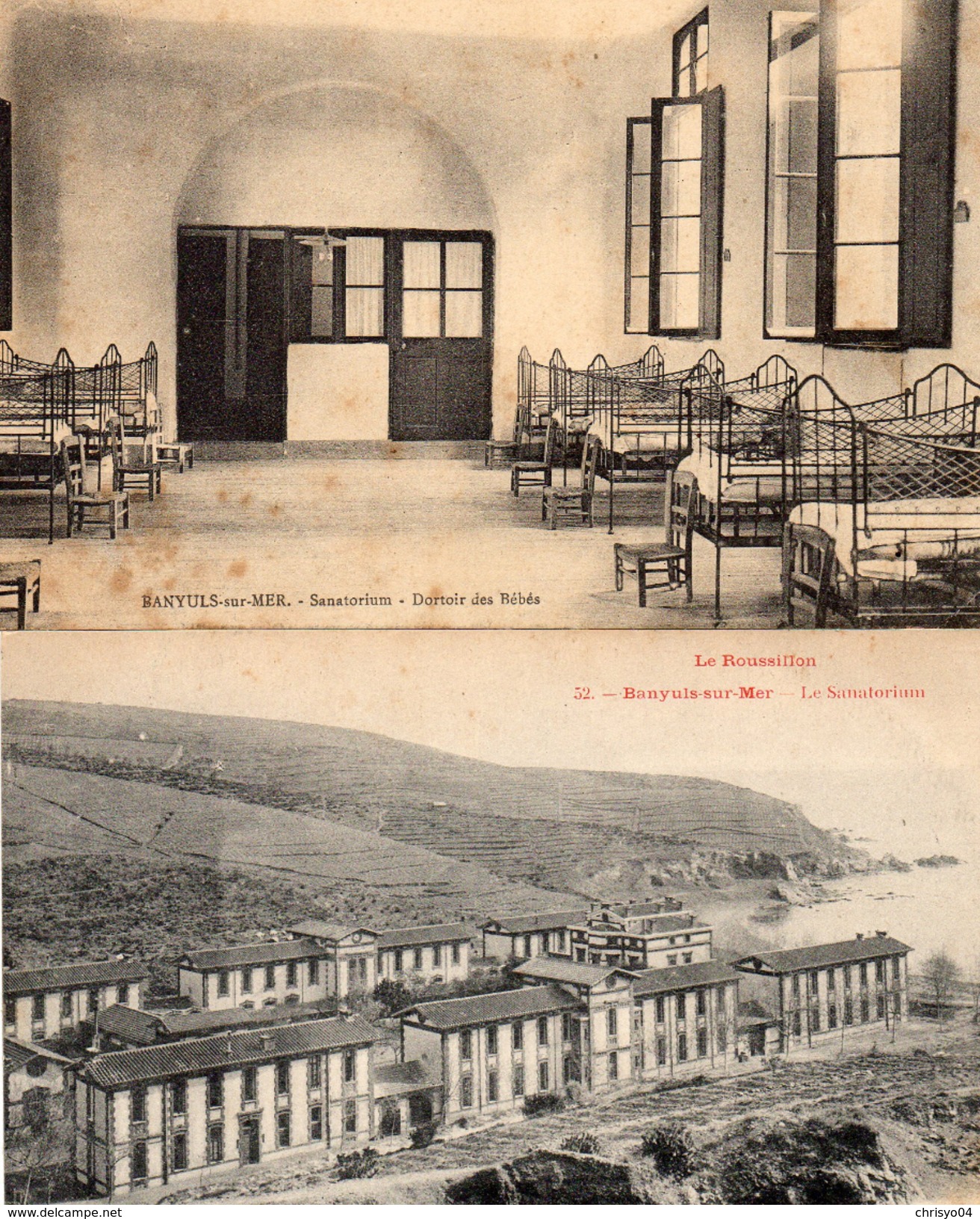 612Go  66 Banyuls Sur Mer Lot De 2 Cpa Sanatorium - Banyuls Sur Mer