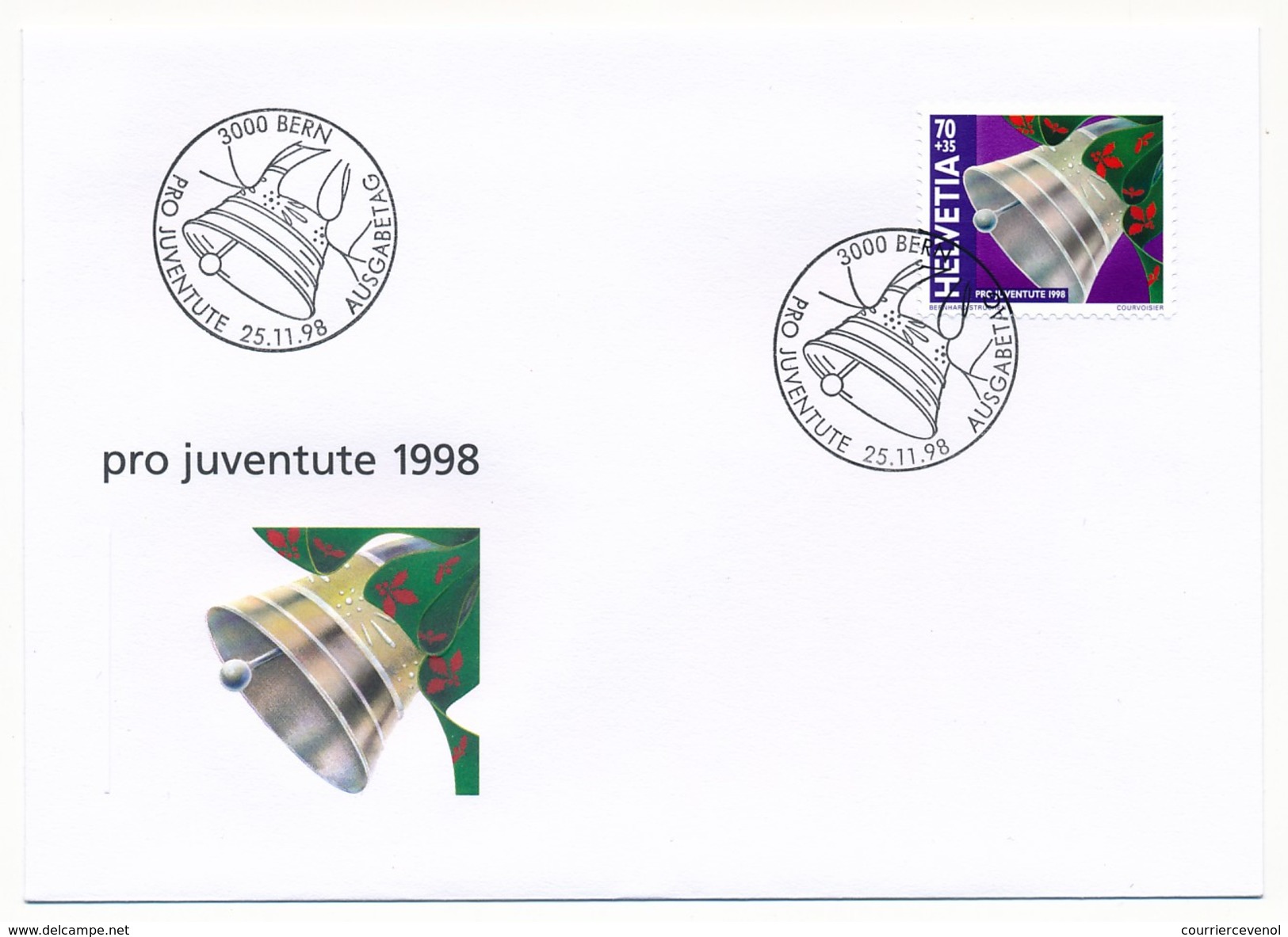 SUISSE -  Pro Juventute 1998 - 5 Enveloppes FDC - Berne - FDC