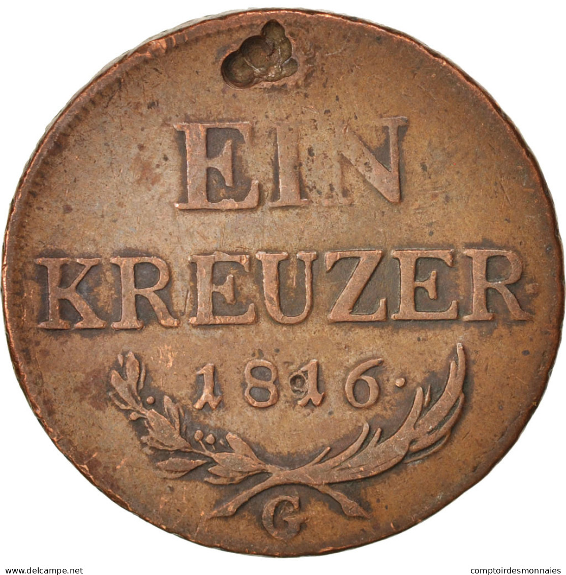 Monnaie, Autriche, Franz II (I), Kreuzer, 1816, Graz, TB, Cuivre, KM:2113 - Autriche