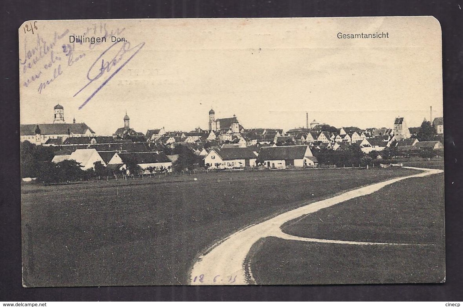 CPA ALLEMAGNE - DILLINGEN Don - Gesamtansicht - SERVICE PRISONNIER GUERRE 14-18 TB Vue Générale - Dillingen