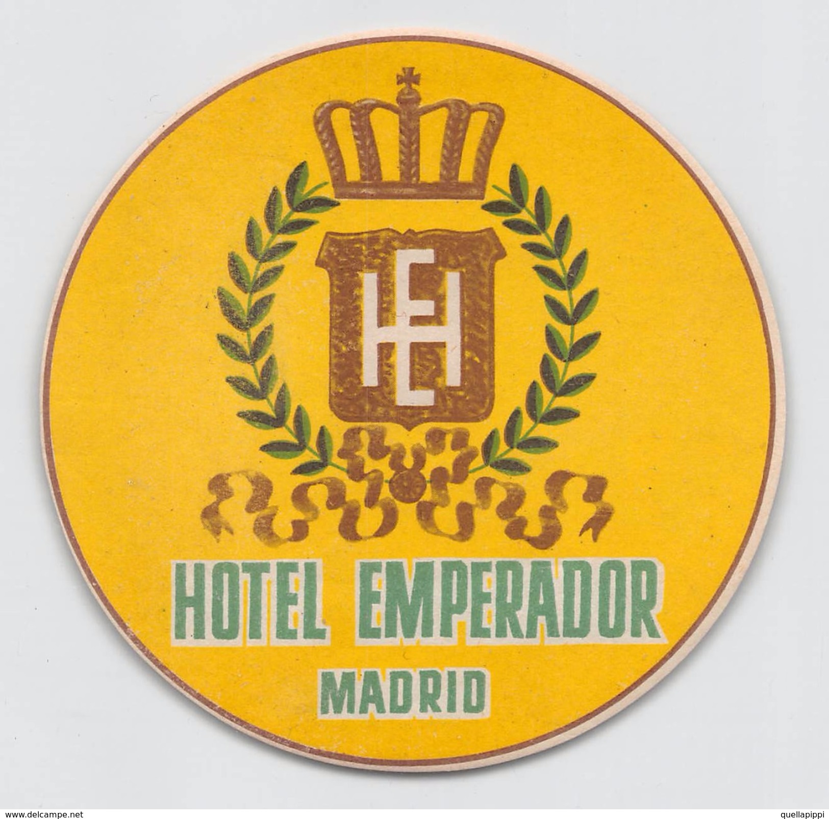 D5326 "HOTEL EMPERADOR - MADRID"  ETICHETTA ORIGINALE - ORIGINAL LABEL - Hotel Labels