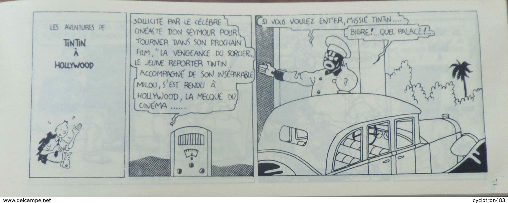 Les Aventures De Tintin à Hollywood (pastiche De Hergé) - Hergé