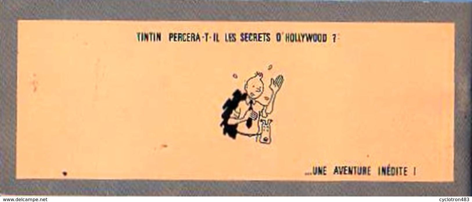 Les Aventures De Tintin à Hollywood (pastiche De Hergé) - Hergé